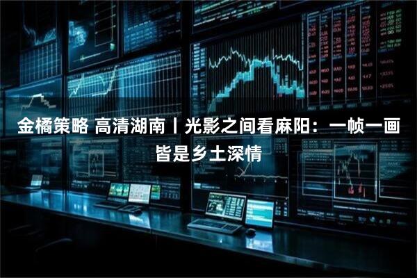金橘策略 高清湖南丨光影之间看麻阳：一帧一画皆是乡土深情