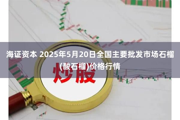 海证资本 2025年5月20日全国主要批发市场石榴(酸石榴)价格行情